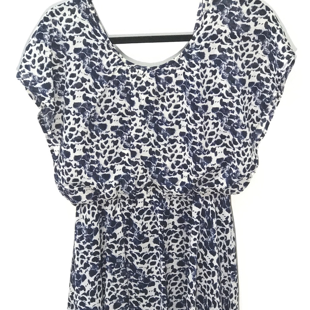 SUMMER CLEARANCE Bar III Blue Splattered Dress